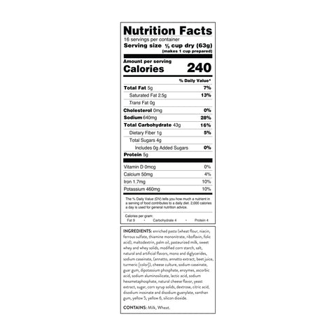 4/1 GAL SK (1 GAL) Macaroni & Cheese Mix