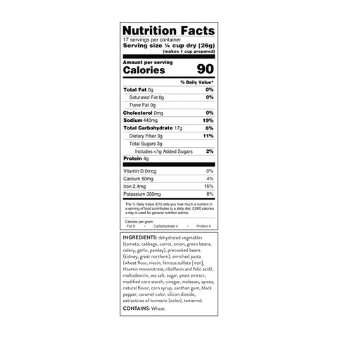 4/1 GAL SK (1 GAL) Minestrone Soup