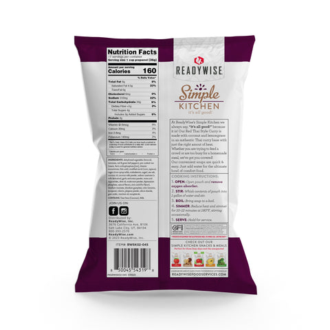 4/1 GAL SK (1 GAL)  Red Thai Curry with Rice Soup Mix