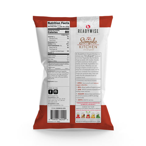 4/1 GAL SK (1 GAL) Vegetable Beef and Barley