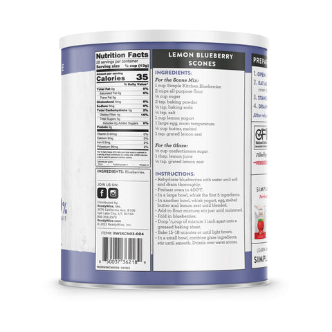 FD Whole Blueberries 3 CT Case - 28 Serving Cans