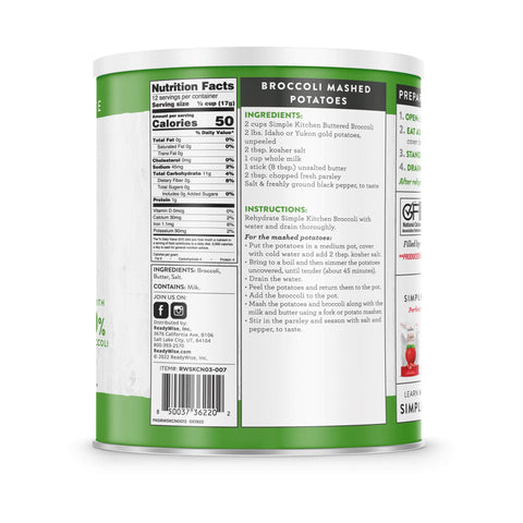 FD Buttered Broccoli 3 Ct Case - 12 serving Cans