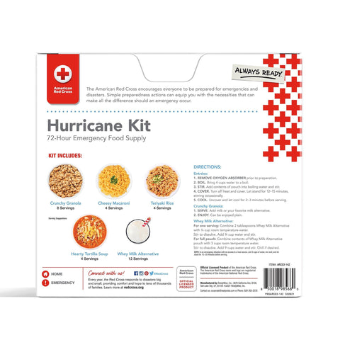 American Red Cross 72 Hour Emergency Hurricane Kit