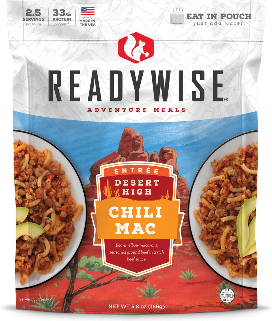 Readywise 50 case pack Desert High Chili Mac