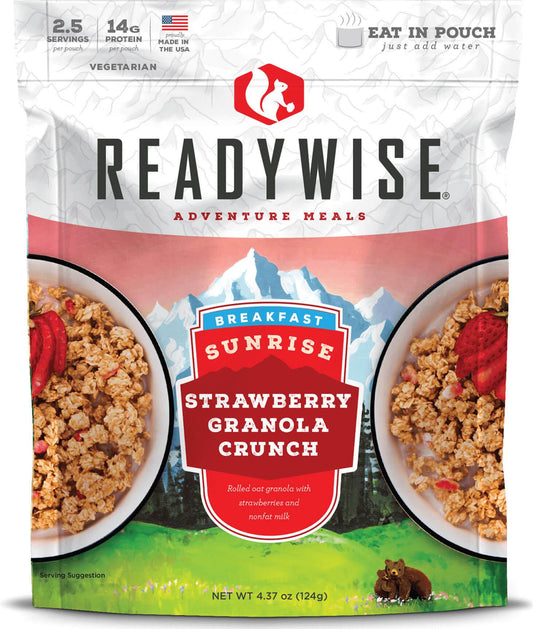 Readywise 50 case pack Sunrise Strawberry Granola Crunch