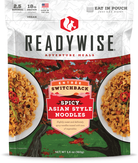 Readywise 50 case pack SWITCHBACK SPICY ASIAN STYLE NOODLES